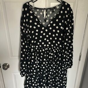 Black and White Polka Dot Dress